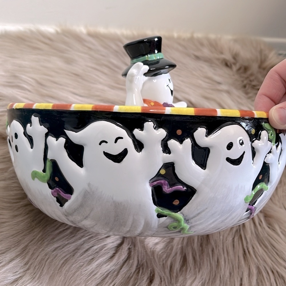 Halloween Ghost Ceramic Dish - Picture 4 of 8